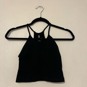 Free People Black Strappy Crop Top